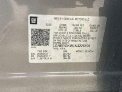 2019 Chevrolet Traverse LT Cloth