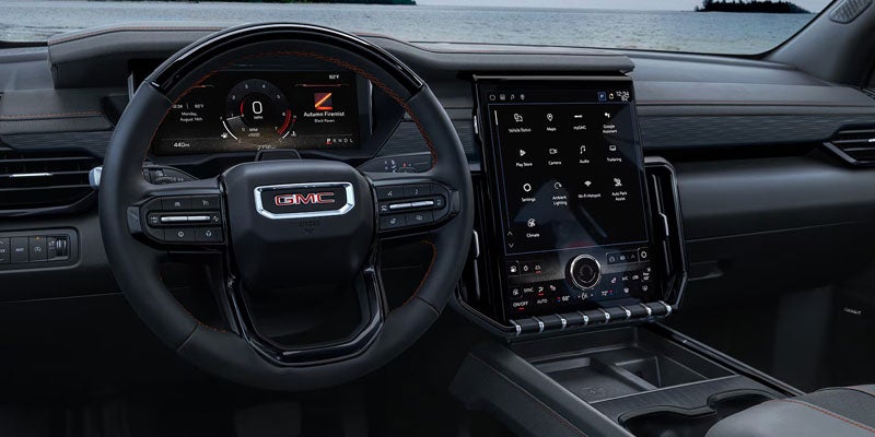 2026 GMC Acadia interior technology display with large touchscreen Thomasville, GA