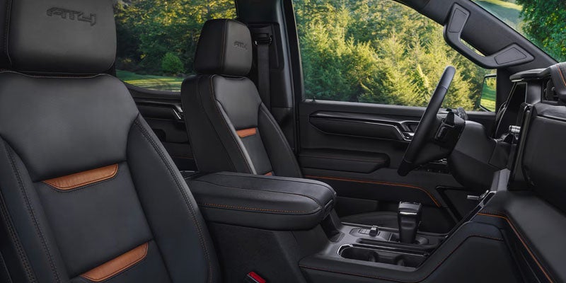 2026 GMC Sierra 1500 interior showcasing comfortable seating, refined materials, and passenger space Thomasville, GA